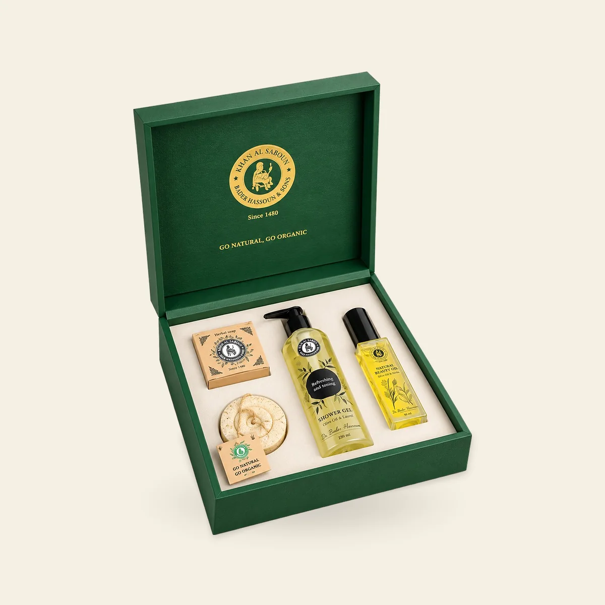 Leather Wood Box – Green