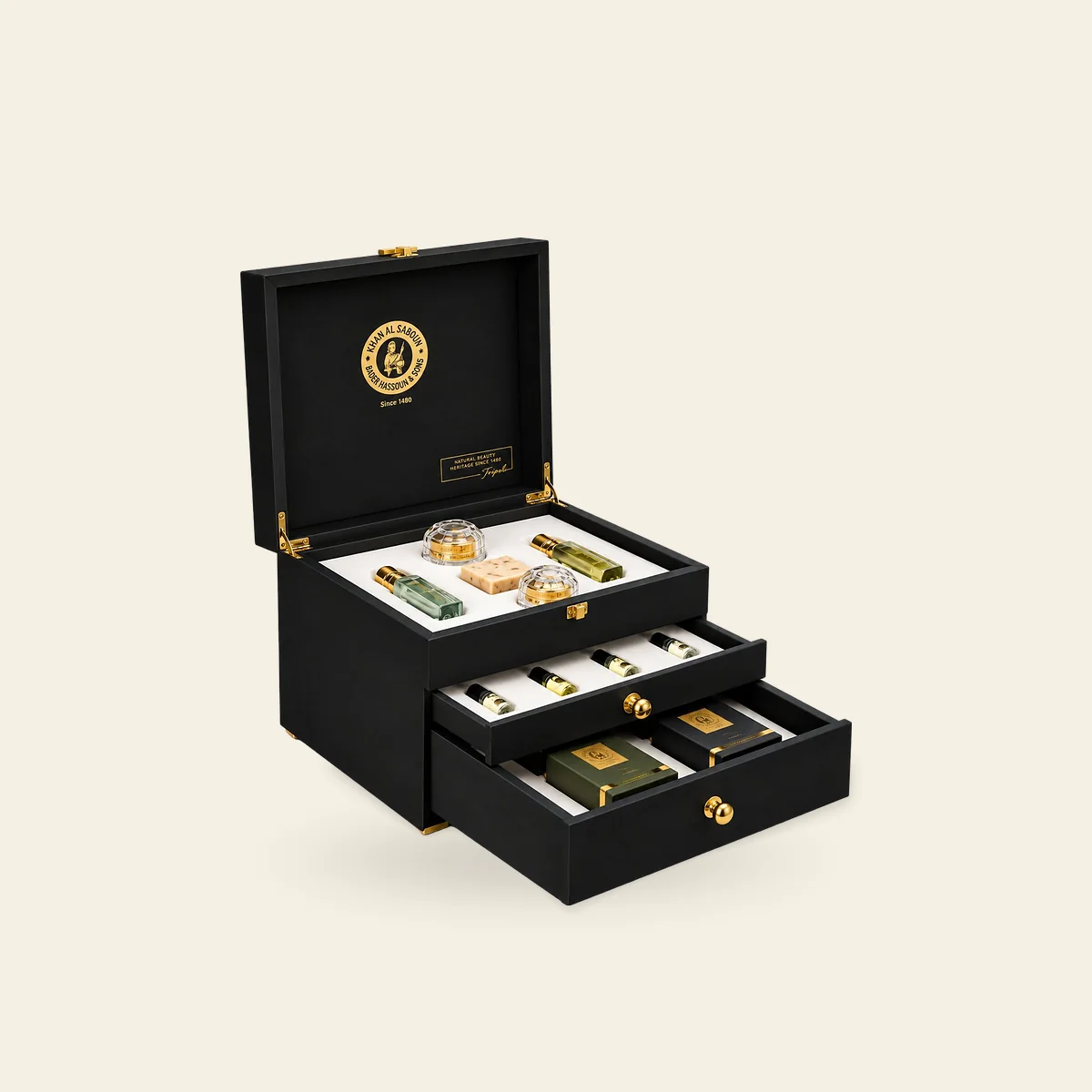 Black Luxurious Box – 3 Drawers