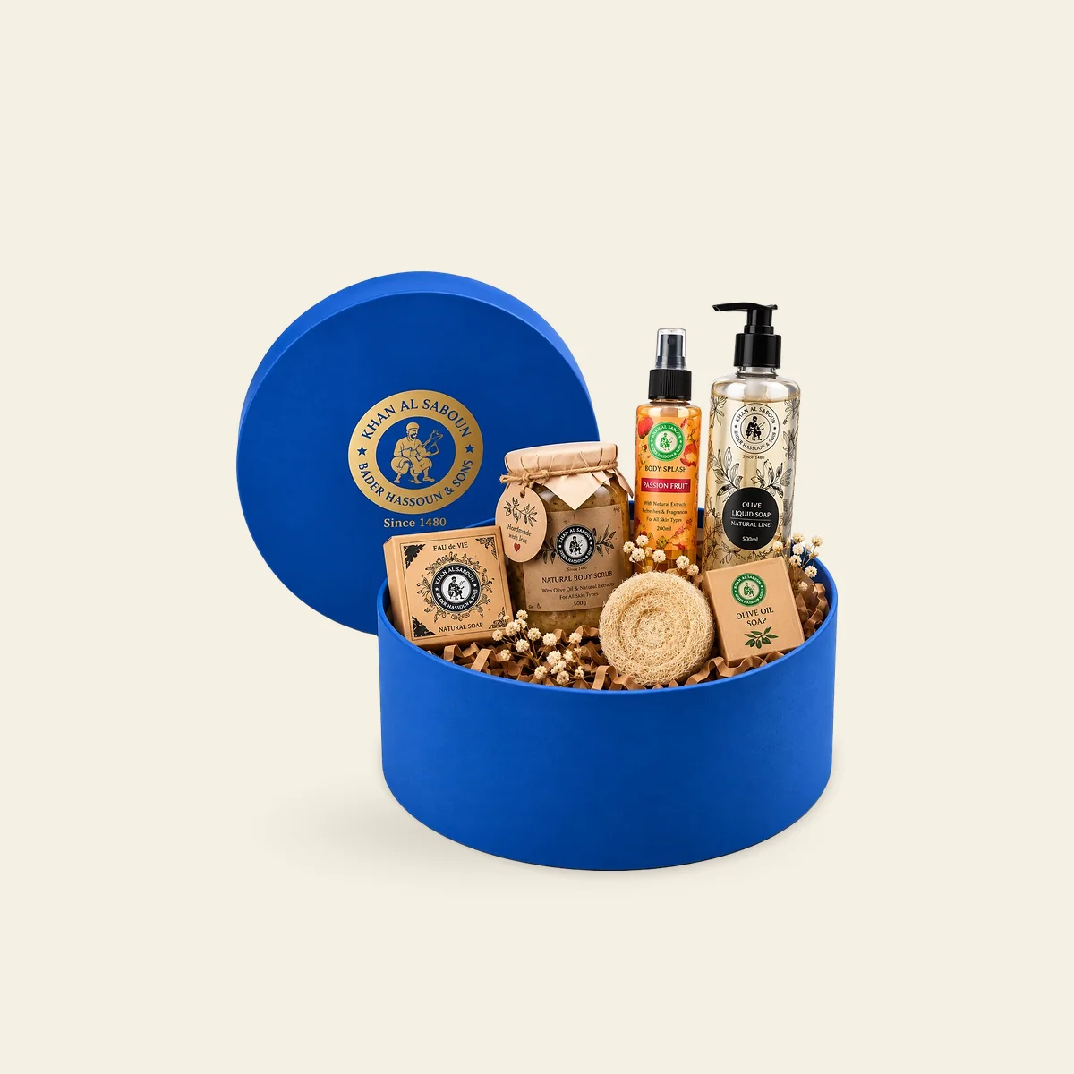 Large Round Box – Blue