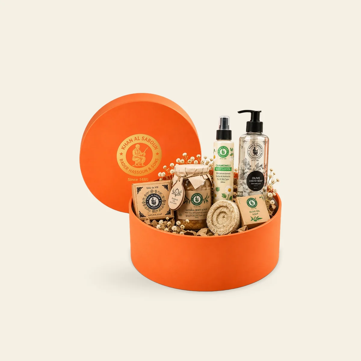 Large Round Box – Orange