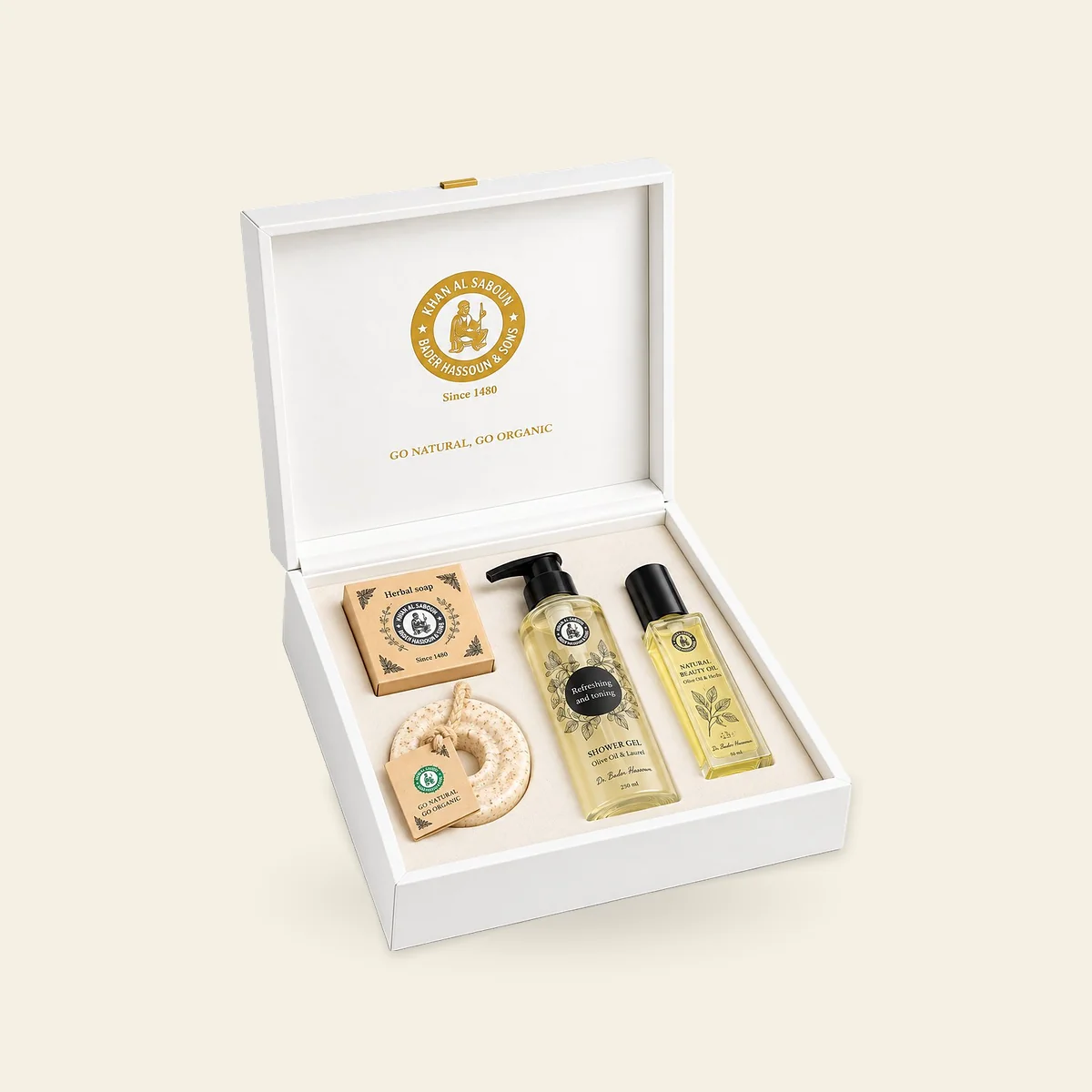 Leather Wood Box – White