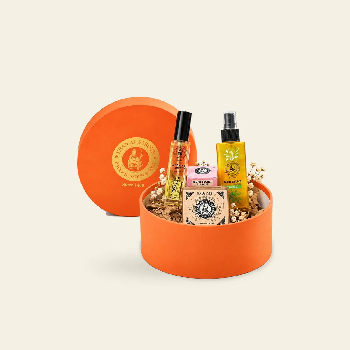 Medium Round Box – Orange