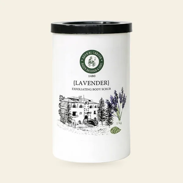 Body Scrub Lavender-1KG, Khan Al Saboun Professional Line (wholesale only)