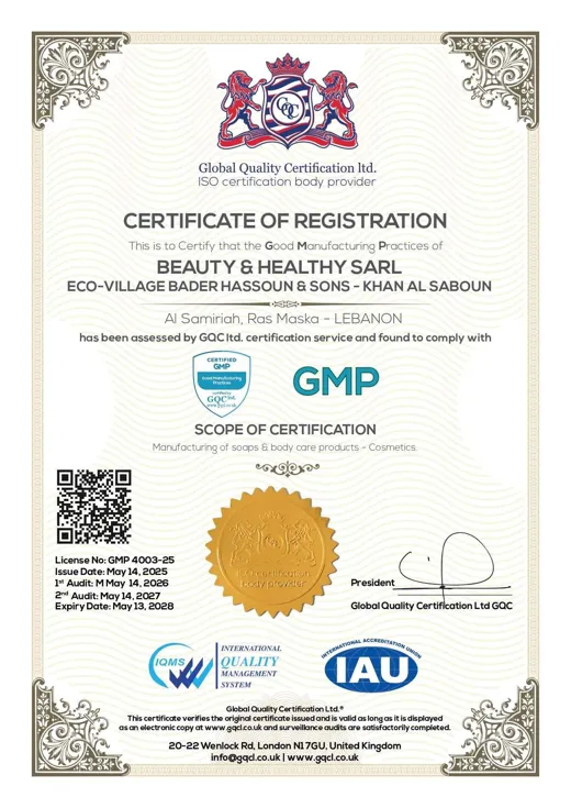 GMP — Good Manufacturing Practice