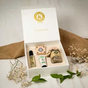 Magnetic Wood Box-White