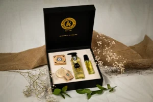 Leather Wood Box-Black