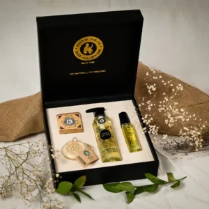 Leather Wood Box-Black