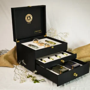Black Luxurious Box – 3 Drawers