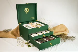 Green Luxurious Box – 3 Drawers