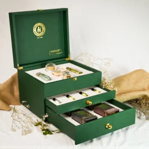 Green Luxurious Box – 3 Drawers