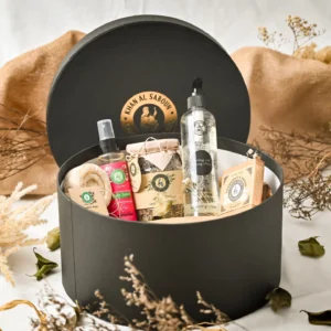 Large Round Box-Black