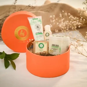 Small Round Box-Orange