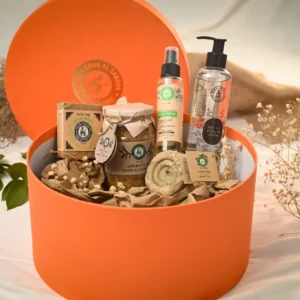 Large Round Box-Orange